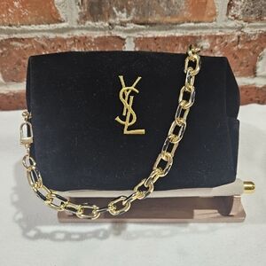 Yves Saint Laurent Black Velvet  Make Up Bag